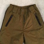 Head  Olive green Iridescent Snow Pants! WARM with belt loops Photo 3