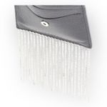 Rebecca Minkoff new ᯾ Leather Crystal Fringe Card Case Chain Handbag ᯾ Steel Photo 6