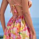 SheIn NWOT  Floral Cut Out Mini Dress size Large Photo 1