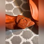 Via Spiga Flats with Decorative Buckle cinnamon suede excellent coquette girl Orange Size 7 Photo 15