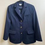L.L. Bean Women’s Classic Navy Blazer With Gold Buttons. Size 14p Blue Photo 0