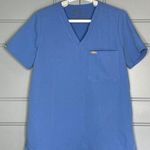FIGS Catarina One Pocket Scrub Top Blue Size Medium Photo 0