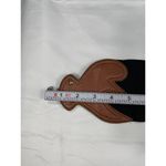 Vintage Western Style Leather Elastic Concho Belt SKU 7251 Black Photo 4