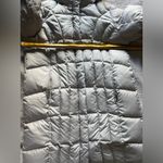 Eddie Bauer Long Quilted Puffer Down Jacket, Light Grey, Size 1X, EUC Photo 10