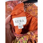 Aura Floral Paisley Patchwork Long Sleeve Peasant Blouse Size L Tie Back Photo 8