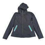 Lucy Activewear Gray Lightweight Running Jacket Full Zip Hooded Women's Medium Photo 0