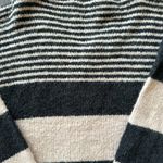 Doe & Rae  Sweater, Chunky Striped Oversized Plush V-Neck Photo 6