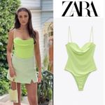 ZARA Draped cowl neck body suit Photo 4