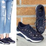 Ash 
MIDNIGHT 'MUSE BEADS' EMBELLISHED
LACE AND SATIN SNEAKERS 37/7 Photo 1