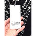 NWT Charo Ruiz Aurie Sleeveless Eyelet Mini Dress Black/Silver Women's Size S Black Photo 5