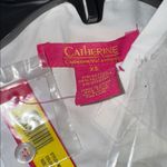 Catherine Malandrino Womens Sz XS Classic White Collared V Neck Long Sleeve Top Photo 4