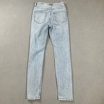 H&M  Women Jeans 2 Curvy Jeggings Ultra High Waist Ankle Length Ripped Light Wash Photo 1