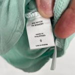 Soho Jeans Soft Tee Mint Green Crisscross Neck 3/4 Sleeve Top Size S Photo 3