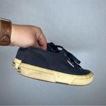 Superga | Size 7 Black and Tan Sneakers Classic Canvas Style Photo 2
