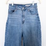 I & M Jeans VTG I&M Womens Jeans Size M Blue High Rise Ariana Gaucho Raw Hem Grunge 90s Photo 2