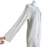 Altar'd State Altar’d State Grey Hooded Waffle Knit Sweater Dress Size M Photo 5