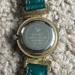 Larex womens vintage forest green/gold genuine leather adjustable‎ watch Green Photo 6