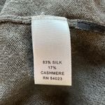 Banana Republic  Silk Cashmere V-Neck Sweater Gray M | Minimalist Quiet Luxury Photo 5