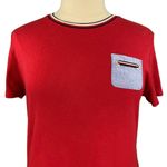 Tommy Hilfiger Classic Red Cotton Short Sleeve T-Shirt Dress Photo 1
