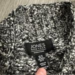 Jones New York Black & White Chunky Knit Long Sleeve Mock Neck Sweater Size M Photo 4