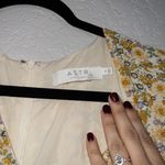 ASTR The Label Mustard & Blue Daisy Floral Lucky Me Dress Size Medium Photo 4