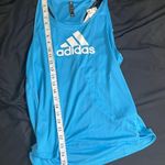 Adidas  Logo Blue Workout Tank Top Photo 5