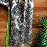 VINTAGE 60s Dynasty 100% Silk Jacquard Grey & Black Paisley Blazer Photo 11