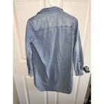 Quince Distressed Blue Denim Shirt Dress Size XS Chambray Summer Teacher Work Photo 7