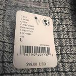 Free People  Jamie Sleeveless Herringbone Vest NWT Gray Twill Top Women's Large Photo 5