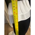 Nina Leonard Black Sweater Dress w/ Ivory Bow Tie Neck & Cuff Trim – Women’s M Photo 3