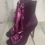 Steve Madden Fuego Corset Style Lace Up Heels Purple size 7.5 Photo 3