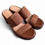 Madewell  The Kiera Mule Platform Sandal Dried Maple Brown Size 7 Photo 1