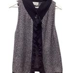 Foxcroft  sweater vest.  Black/gray twill. Medium Photo 5
