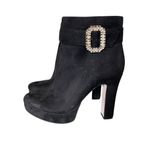 Jessica Simpson  Edaina Black Platform Block Heeled Ankle Boots size 7 Photo 1