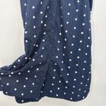 Old Navy  Blue Polka Dot Button Front Dress Cotton Classic Cutouts Size XL Photo 7