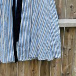 ZARA  Striped Blue and Black Women's Skirt Photo 4