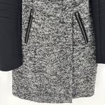 Diane Von Furstenberg  DVF Lulu Wool blend Boucle Long Coat Gray Black Women’s 0 Photo 4