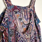 Ba&sh Baraka Rose Sleeveless Paisley Printed Maxi Dress Large Boho Hippie Shift Photo 9