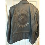 Harley Davidson women’s black leather jacket size xl 100% leather Photo 4