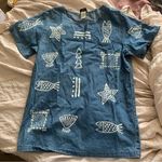 ☀️ 90s denim fish shirt Size M Photo 0