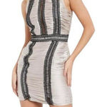 ASOS - NWT Satin Ruched High Neck Mini Dress Sz 6 Photo 0