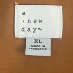 A New Day Women's Size XL Sheath Boho V-Neck Lightweight Ankle Crop Tan Dress Photo 4