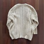 ASOS x Reclaimed Vintage cream chunky oversized cable cardigan Photo 2