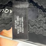 AQUA Women's Black Scalloped Stripe Stretchy Pleated Skirt S Photo 4