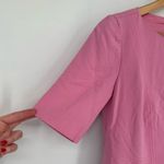 Trina Turk Kiosk Pink Shift Dress size 0 Short Sleeves Crew Neck Photo 4