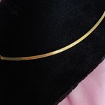 NEW Y2K Gold Butterfly Cubic Zirconia Herringbone Flat Chain Pendant Necklace Photo 4