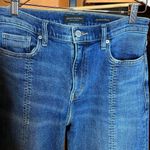 Banana Republic  Premium Denim High Rise Straight Front Slit Jeans Size 28 Long Photo 1