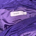 NWOT Misha Collection Keoni off the shoulder ruched midi purple dress sz L Size L Photo 3