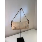 Coach Hamilton Pebbled Leather Baguette Bag Cream Mini Shoulder J05S-5052 Y2K Photo 4