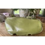 Backpack Mini Women’s Green Simulated Leather Gold Fittings Great Condition Green Photo 5